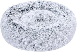 [RESIGILAT] Amazon Basics Donut Pet Bolster, pentru caini, gri, 58.8 cm