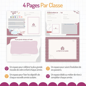 [RESIGILAT] Album foto clasa, amintiri scoala, gradinita, mov