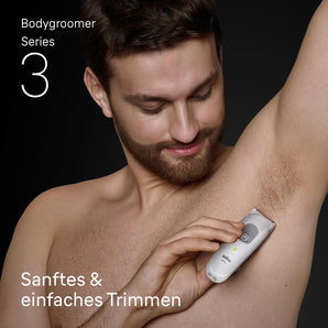 [RESIGILAT] Braun Bodygroomer Series 3, gri, cu 6 accesorii, rezistent la apa