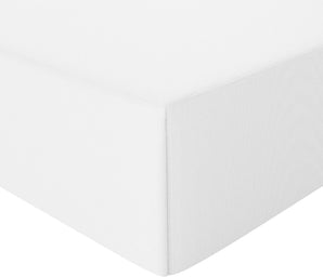 [RESIGILAT] Cearsaf Amazon Basics alb 160 x 200 cm 100% bumbac