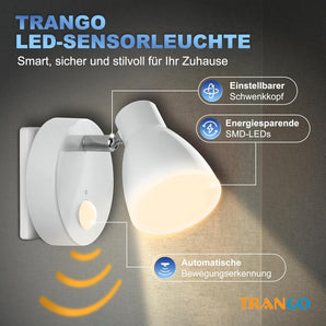 [RESIGILAT] Lampa LED Trango 2635-016 cu senzor si rotire alba