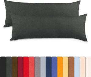 [RESIGILAT] Classic Line, fata de perna din bumbac, 40 x 120 cm, gri antracit