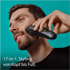 [RESIGILAT] Trimmer Braun 17 in 1 MGK7491, negru, rezistent la apa