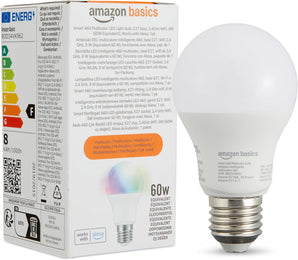 [RESIGILAT] Bec Amazon Basics Smart A60 E27 8W multicolor