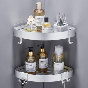 [RESIGILAT] Raft de dus GERUIKE, montare coltar, aluminiu argintiu, 2 bucati