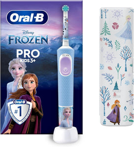 [RESIGILAT] Periuță electrică Oral-B Pro Kids Frozen pentru copii, 2 moduri de curățare, Disney Magic Timer, Albastru