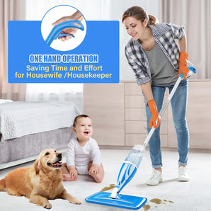 [RESIGILAT] Mop cu pulverizator EXEGO si 4 huse din microfibra