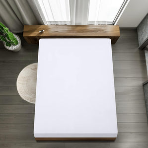[RESIGILAT] Cearsaf ajustabil Utopia 100x200cm alb microfibra 35cm