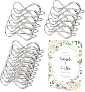 [RESIGILAT] 20 Suporturi Meniu, Otel Carbon Argintiu, Numere Masa Opt