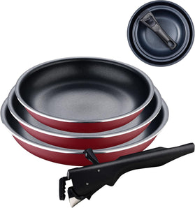 [RESIGILAT] Set tigaie 4 piese Bergner Red Edition cu maner detasabil