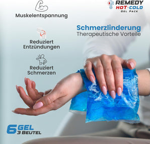 Boston Tech REMEDY – Compresă rece și caldă reutilizabilă cu manșon de compresie, inclusiv husă din material textil, ideală pentru dureri și leziuni