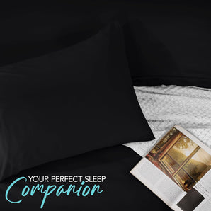 [RESIGILAT] Utopia Bedding Set Husa Pilota, 2 Piese, Negru
