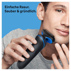 [RESIGILAT] Ras electric Braun Series 5, EasyClean, Wet & Dry, albastru