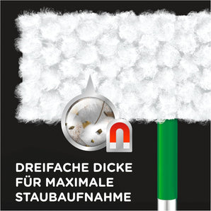Swiffer Mop 3D Clean Starter Kit, 1 Mâner + 4 Lavete Uscate + 2 Lavete Umede, Set pentru Parchet și Podele Dure, Îndepărtează Praful și Murdăria