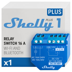 [RESIGILAT] Shelly Plus 1 Comutator releu Wifi si Bluetooth 16A