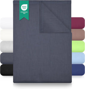 [RESIGILAT] Cearșaf plat GREEN MARK, bumbac 100%, gri antracit, 240x275 cm