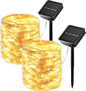[RESIGILAT] Lanterne solare LED 2x26m 240 LED pentru gradina