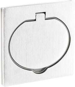 [RESIGILAT] Priza podea 16A 2P+T, aluminiu periat, IP44, cutie instalare