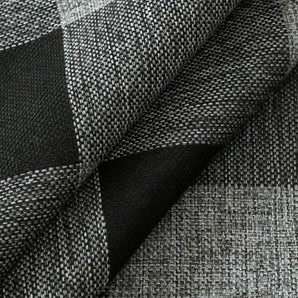 [RESIGILAT] Set 2 huse perna tartan Craciun, 60 x 60 cm, negru-gri