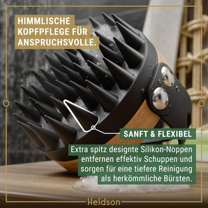 [RESIGILAT] Perie masaj scalp Heldson Onyx Black