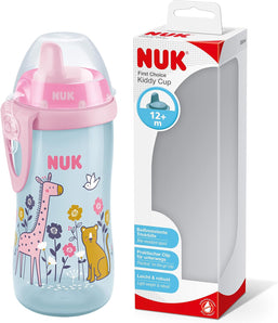 [RESIGILAT] NUK Cana cu Pai Girafa, 300 ml, 12+ luni, fara BPA