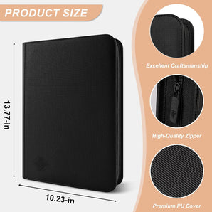 [RESIGILAT] Binder carduri 9 buzunare pentru colectie alb-negru