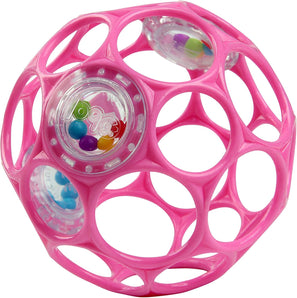 [RESIGILAT] Jucarie Oball Rattle roz, usor de prins pentru copii