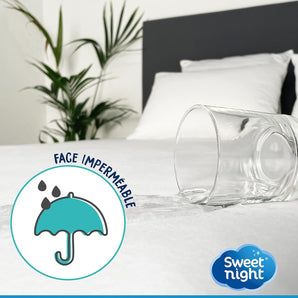 [RESIGILAT] Sweet Night Saltea Reglabila, Cearsaf Impermeabil, Alb, 200x80x2 cm