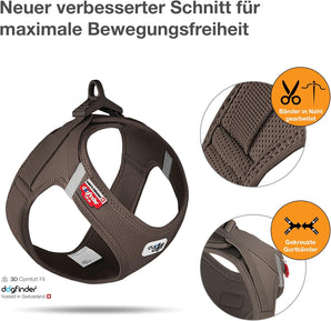 [RESIGILAT] Vest Harness curli Clasp Air-Mesh Maro 3XS
