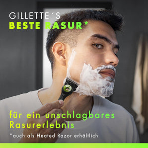 Aparat de ras Gillette Labs pentru bărbați cu element de curățare, aparat de ras umed, include 1 mâner, 8 rezerve de lame cu stație magnetică de andocare.