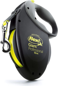 [RESIGILAT] ham retractabil flexi Giant 10 m negru/generic galben neon