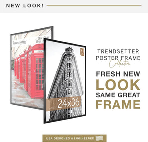 [RESIGILAT] MCS Trendsetter, Rama poster 24x36, neagra, pentru agatat de perete
