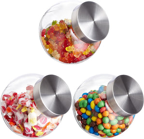 [RESIGILAT] Relaxdays Borcane Bomboane, Set 3, 1.5 L, Transparent