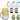 [RESIGILAT] Set de 8 pahare Relaxdays cu capac si paie 400 ml