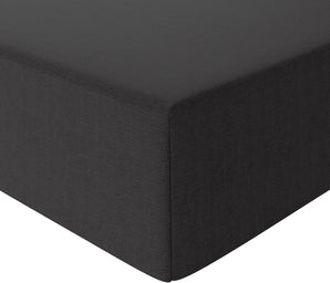 Amazon Basics lenjerie de pat, 200 x 200 x 30 cm, microfibră, lenjerie de pat - înălțimea saltelei până la 30 cm, negru