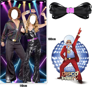 [RESIGILAT] Fundal petrecere disco 100x180cm cu franghie