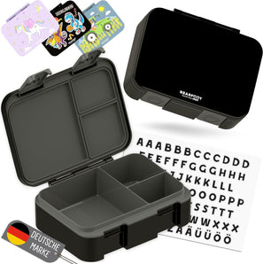 [RESIGILAT] Cutie pranz copii Bearfoot compact 650ml negru