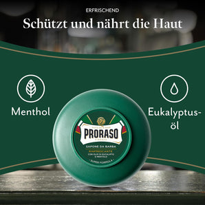 [RESIGILAT] Sapun de ras Proraso cu bol, 150 ml, verde.