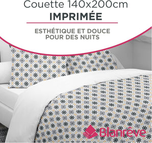 [RESIGILAT] Husa de plapuma Blanreve 140 x 200 cm alb gri