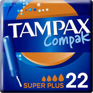 [RESIGILAT] Tampoane Tampax Compak Super Plus 22 bucati pentru menstruatie
