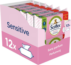 [RESIGILAT] Hartie igienica umeda Scottex Sensitive, 456 servetele