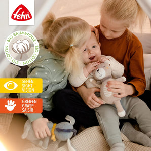 [RESIGILAT] Jucărie de pluș măgăruș BabyFehn Natura 2, din bumbac organic, 30 cm, pentru nou-născuți și copii