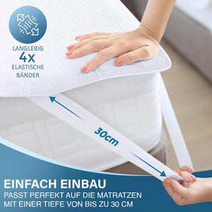 [RESIGILAT] Protectie saltea Utopia Bedding 120 x 200 cm alba impermeabila