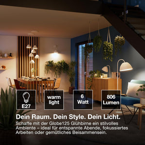 [RESIGILAT] Osram SMART LED Glob E27 Filament 2700K alb cald reglabil