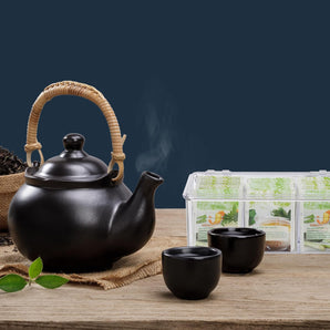 [RESIGILAT] Relaxdays 10027797 Cutie ceai, 6 compartimente, transparenta