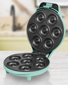 [RESIGILAT] Bestron Mini Donut Maker Retro pentru 7 gogosi Mint