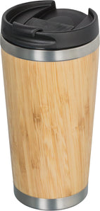 [RESIGILAT] Pahar Bambus Reutilizabil 350 ml, Etanș pentru Cafea