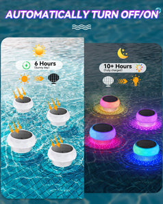 [RESIGILAT] Iluminare solara pentru piscina cu telecomanda 8 culori