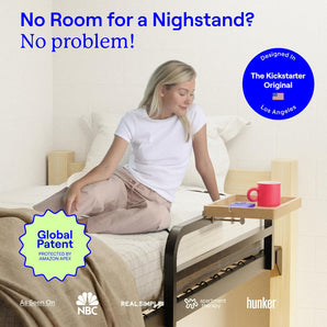 [RESIGILAT] BedShelfie Flexfit, Raft noptiera pentru pat, Natural