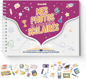 [RESIGILAT] Album foto clasa, amintiri scoala, gradinita, mov